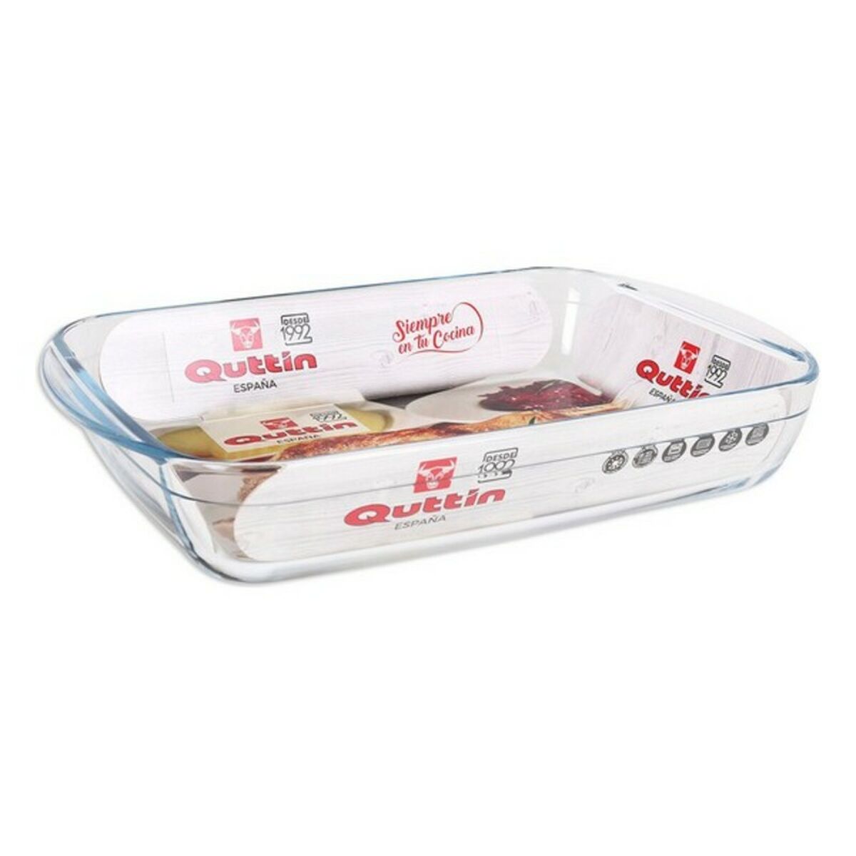 Bandeja para Forno Quttin Vidro Retangular
